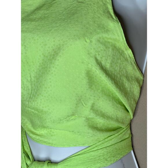 Esteban Cortazar Green Tie Around Top XS - Picture 9 of 14